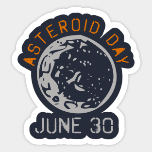 Asteroid Day - June 30 Astronomy Sticker